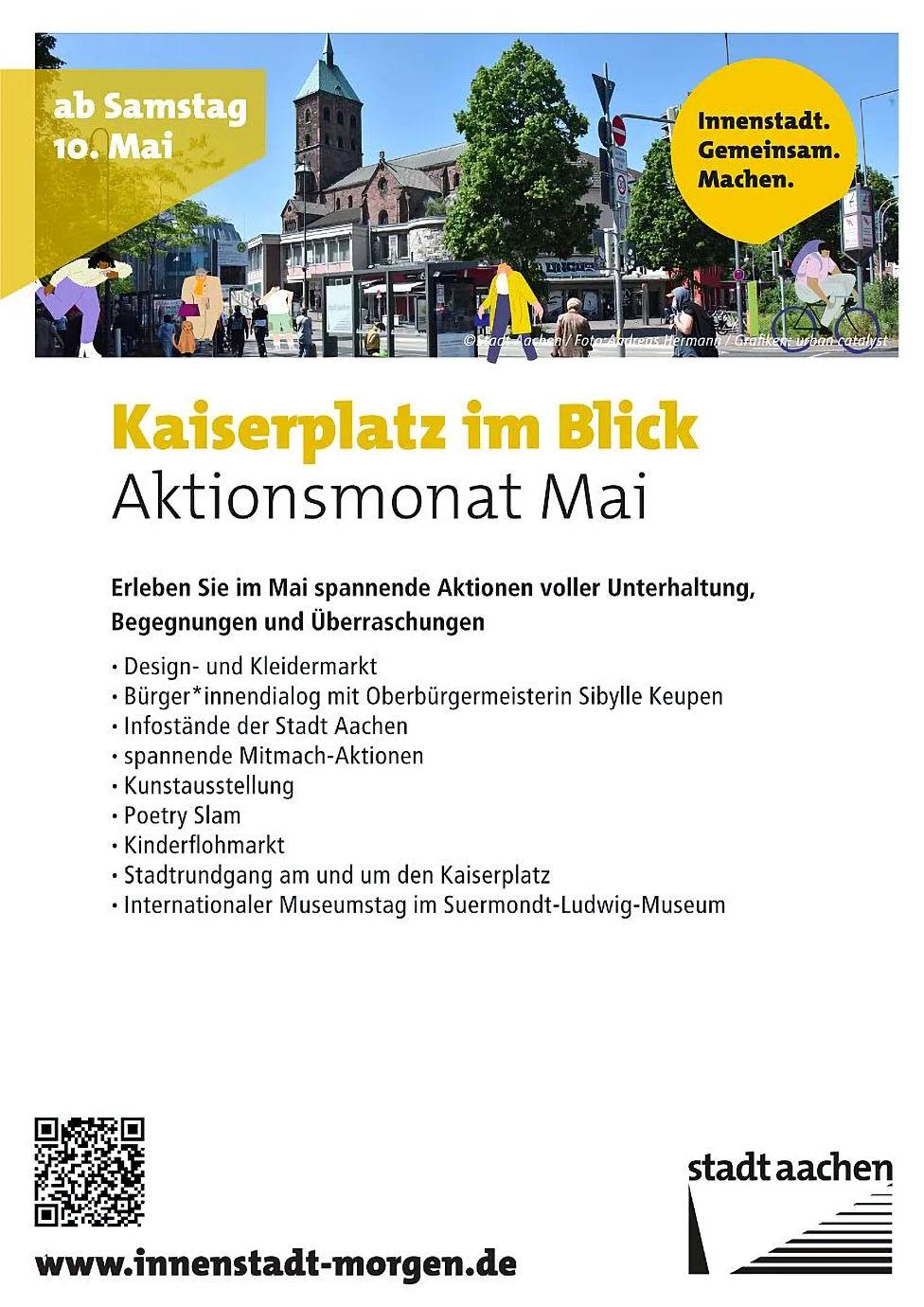 Plakat für das Kaiserplatzfest im Aktionsmonat Mai Plakat für das Kaiserplatzfest im Aktionsmonat Mai